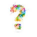 Fragezeichen Symbol viele Farben bunt