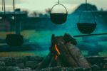 Feuer-Zahn-zu-Legen-Kochen