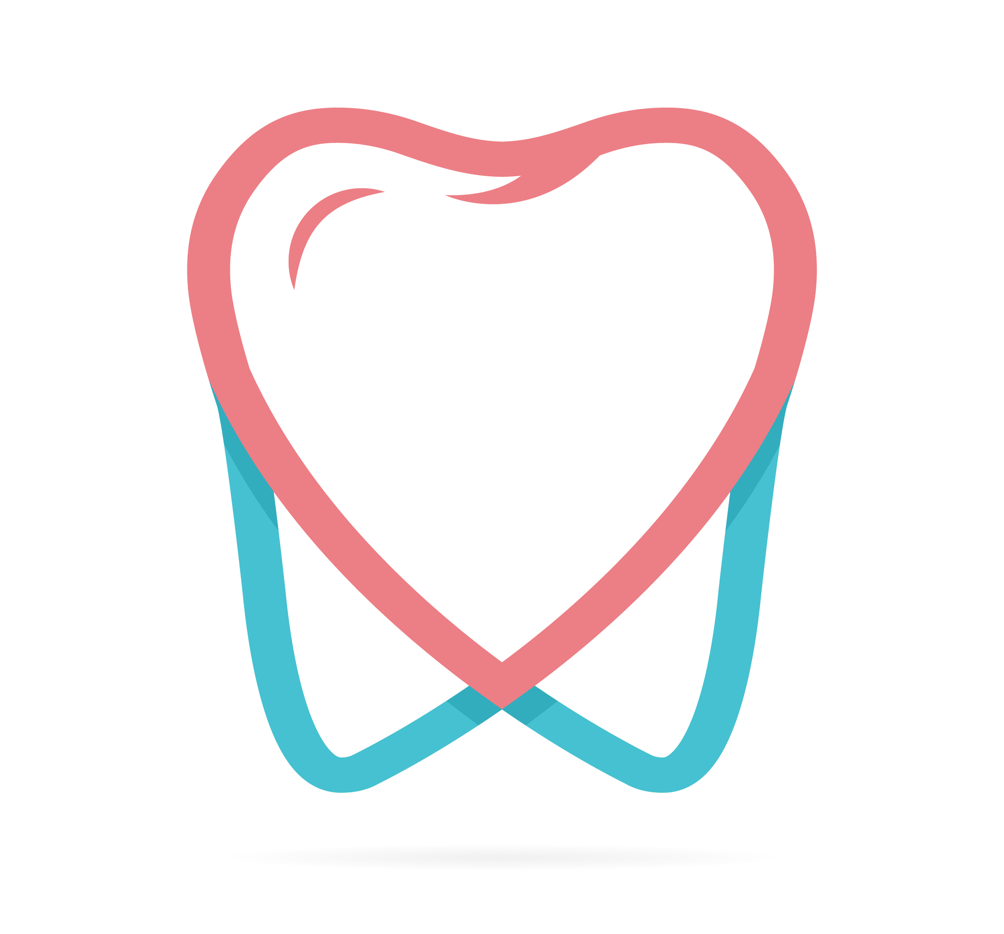 Herz und Zahn Symbol