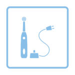 Electric toothbrush icon