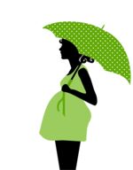 Schwangere Frau wartet auf Mundhygiene/Zahnreinigung