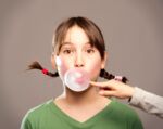 bubble with chewing gum